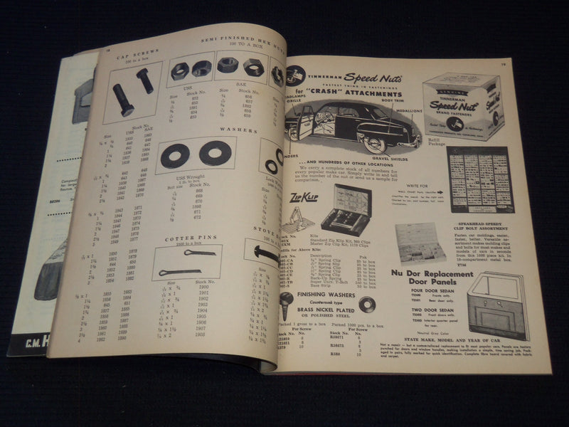 1952 SPRING & SUMMER C. M. HOOF CO. WHOLESALE CATALOG - J 7596