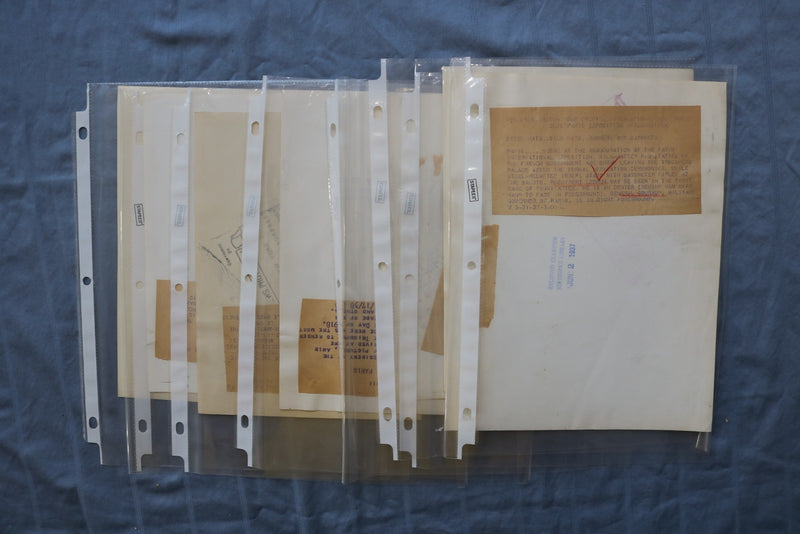 1930'S-1940'S FRENCH PRESIDENT ALBERT LEBRUN WIRE PHOTOGRAPHS- LOT OF 8 - K 3140