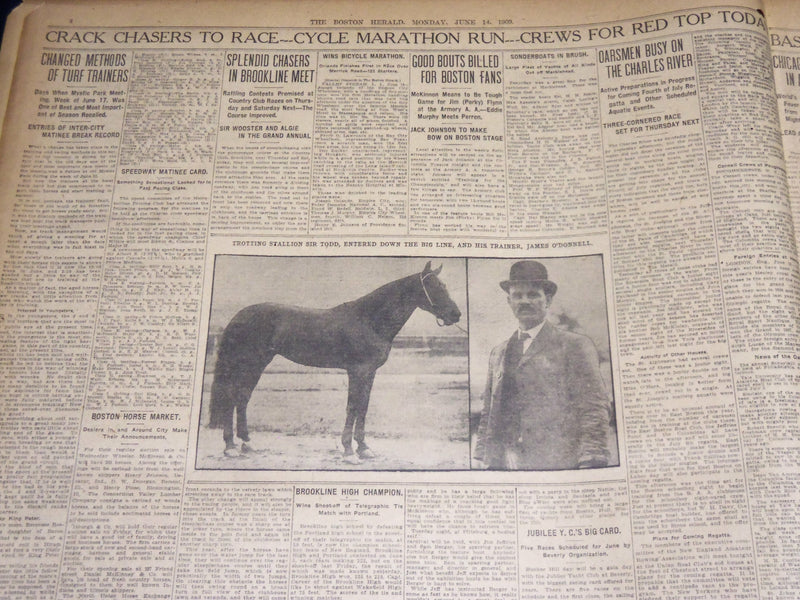 1909 JUNE 14 THE BOSTON HERALD - EDWARD EVERETT HALE FUNERAL SERVICES - BH 379
