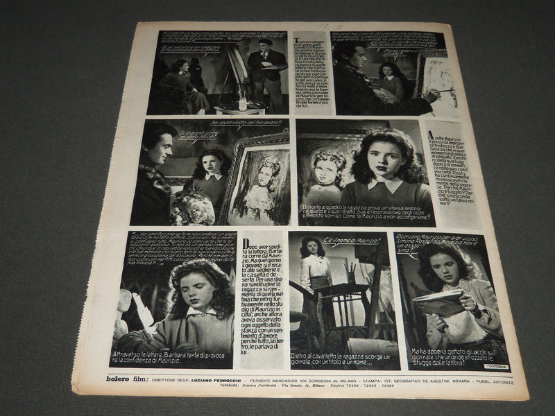 1949 MARCH 22 BOLERO FILM ITALIAN MAGAZINE - HEDY LAMARR COVER - ST 5159