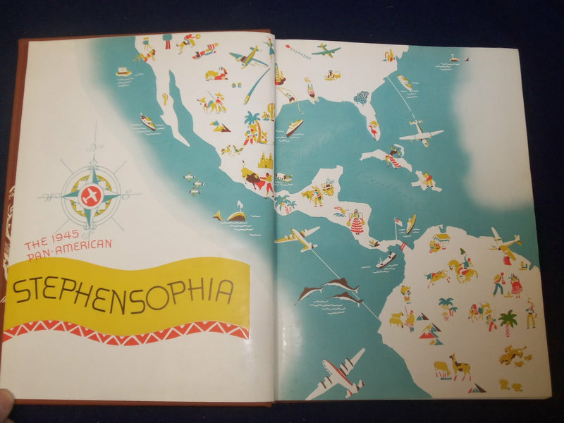 1945 STEPEHSOPHIA STEPHENS COLLEGE YEARBOOK - COLOMBIA, MO - YB 1868