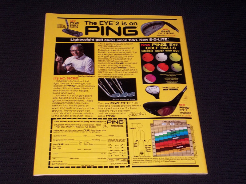 1984 AUGUST 24 GOLF WORLD MAGAZINE - LEE TREVINO FRONT COVER - E 6819