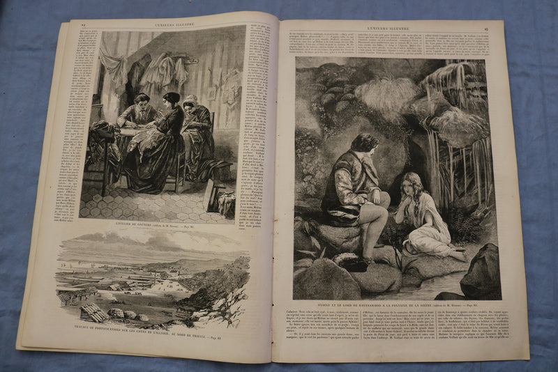 1861 FEB 14 L'UNIVERS ILLUSTRE JOURNAL - LE ROI ET LA REINE - FRENCH - NP 8559