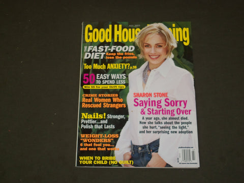 2003 JULY GOOD HOUSEKEEPING MAGAZINE - SHARON STONE COVER - B 3926