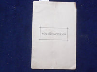 1885 HENRIETTA HICKS FUNERAL SERMON SOFTCOVER BOOKLET-TRANSYLVANIA INST. - K 224
