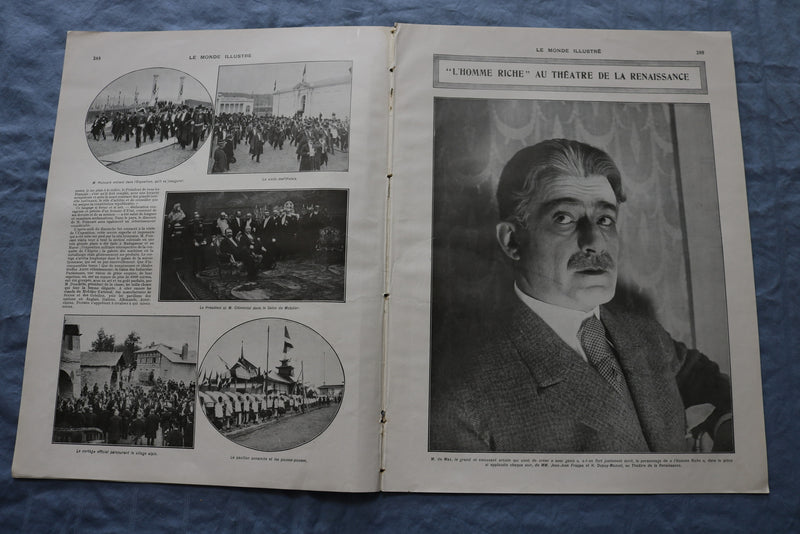 1914 MAY 30 LE MONDE ILLUSTRE MAGAZINE -LE VOYAGE DU PRESIDENT- FRENCH - NP 8434