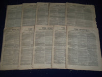 1878 THE ACADEMY WEEKLY REVIEW OF LITERATURE LOT OF 34 ISSUES - LONDON - O 2224