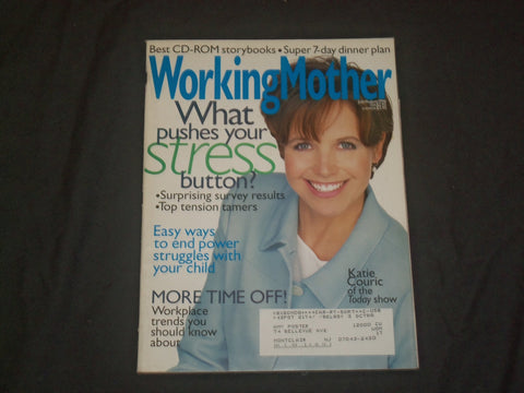 1996 JULY/AUGUST WORKING MOTHER MAGAZINE - KATIE COURIC COVER - B 924