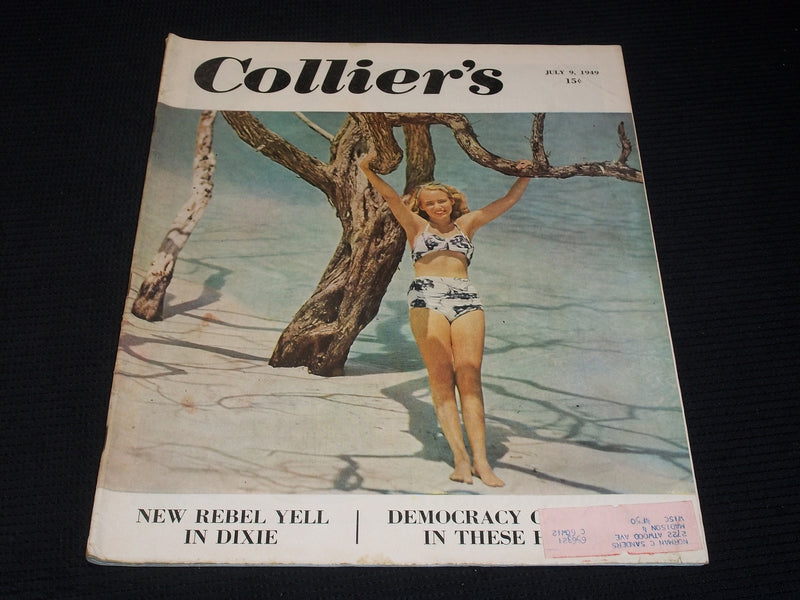 1949 JULY 9 COLLIER'S MAGAZINE NICE FRONT COVER & ADS - E 4344