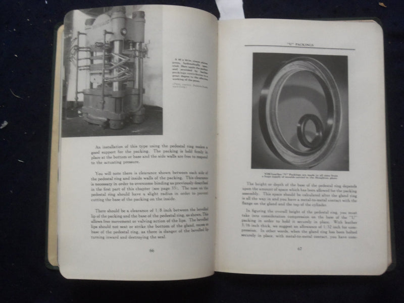 1944 HOUGHTON HYDRAULIC & PNEUMATIC LEATHER PACKINGS HANDBOOK - J 9784