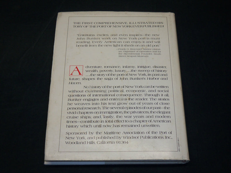 1979 HARBOR & HAVEN HARDCOVER BOOK BY JOHN G. BUNKER - KD 4047B