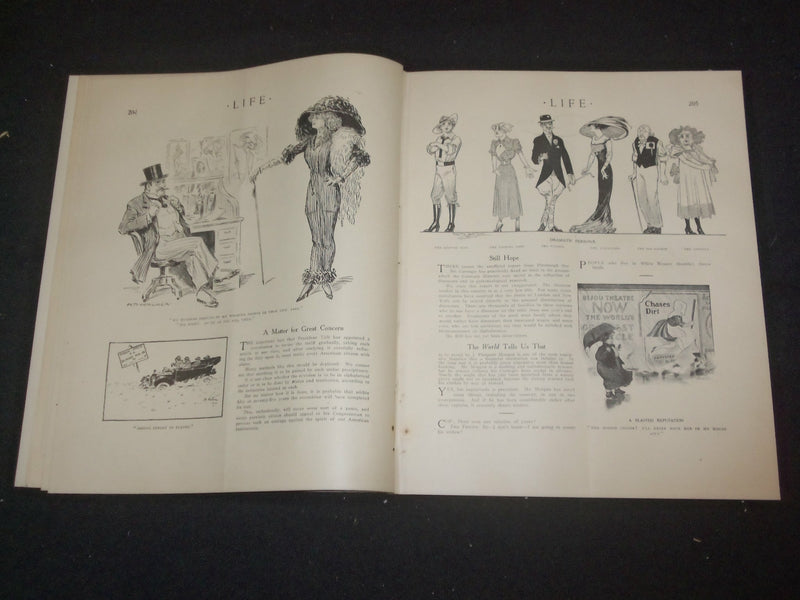 1911 JANUARY 26 LIFE MAGAZINE - J. M. FLAGG ILLUSTRATED COVER - ST 6440