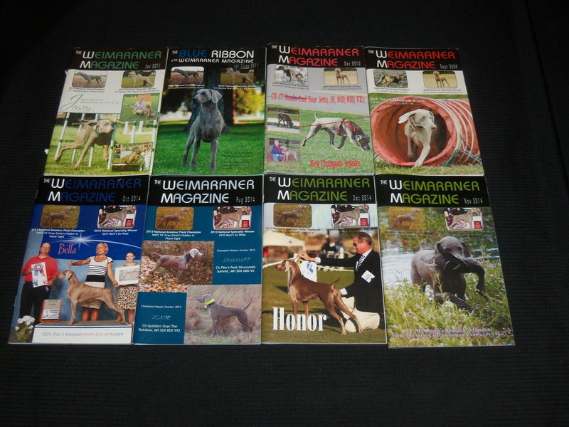 1989-2015 THE WEIMARANER DOG MAGAZINE LOT OF 36 ISSUES - O 2993J