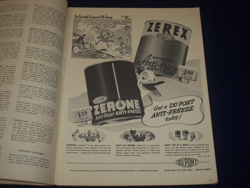 1949 ADVISORY SERVICE FOR STUDENTS OF ADVERTISING BOOK - NICE COLOR ADS - J 1775