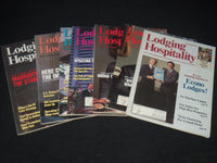 1988-1989 LODGING HOSPITALITY MAGAZINE LOT OF 7 ISSUES - O 3780