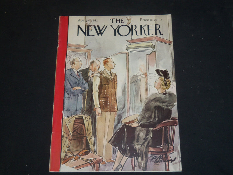 1942 APRIL 18 THE NEW YORKER MAGAZINE - ILLUSTRATED COVER - NY 1678