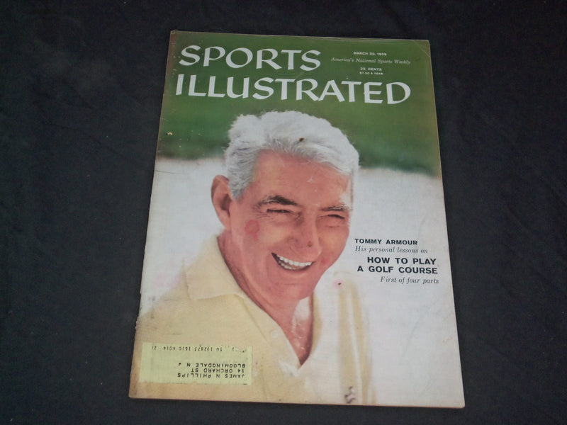 1959 MARCH 30 SPORTS ILLUSTRATED MAGAZINE - TONY ARMOUR - SP 8921