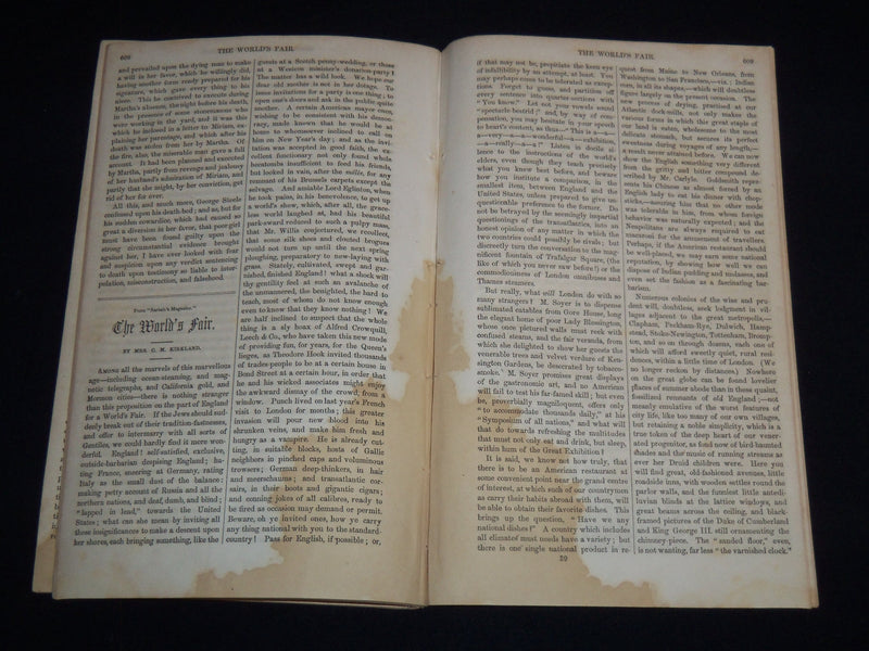 1851 APRIL THE NORTH AMERICAN MISCELLANY MAGAZINE - VOLUME 1 - J 8871