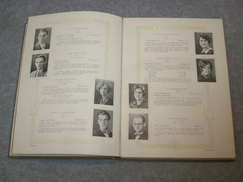 1928 L'AGENDA BUCKNELL UNIVERSITY YEARBOOK - LEWISBURG, PENNSYLVANIA - YB 2029