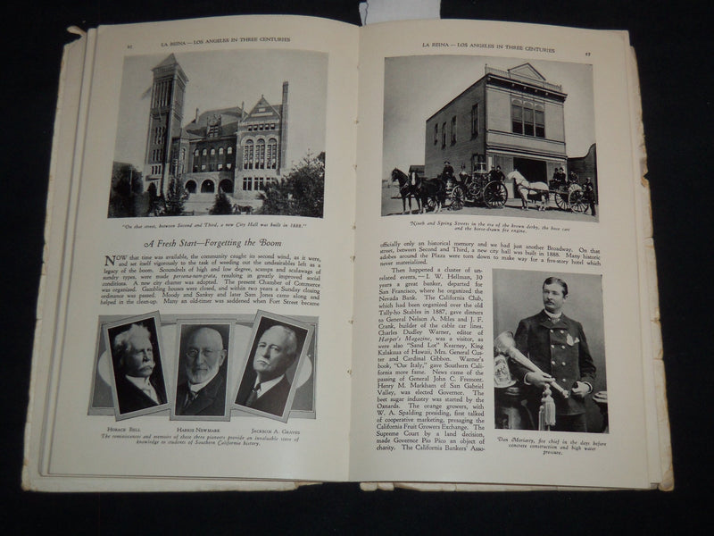 1929 LA REINA - LOS ANGELES IN THREE CENTURIES BOOK - 40TH ANNIVERSARY - J 8710