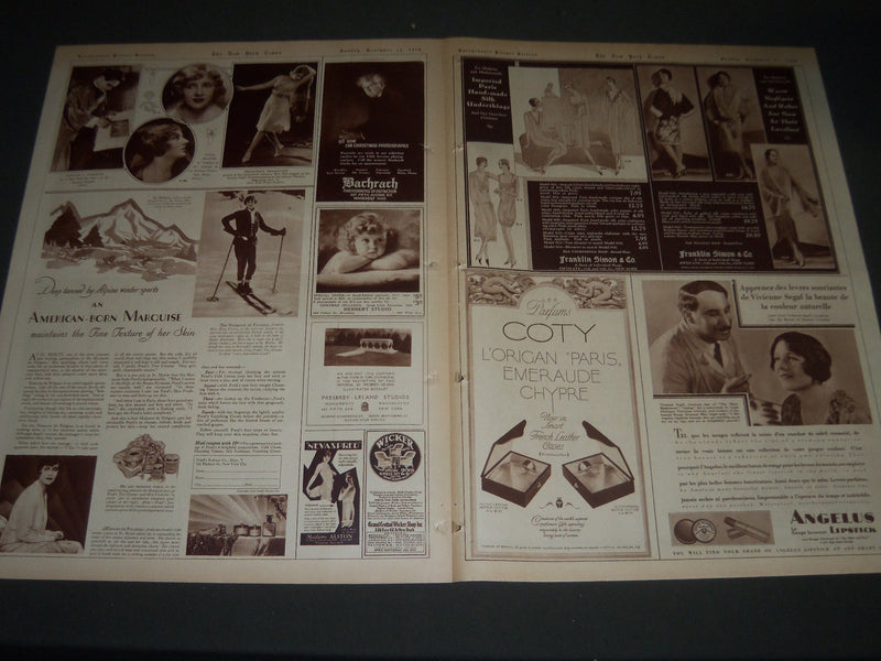 1928 NOV 11 NEW YORK TIMES ROTO SECTION -HERBERT HOOVER PRESIDENT ELECT- NT 6913