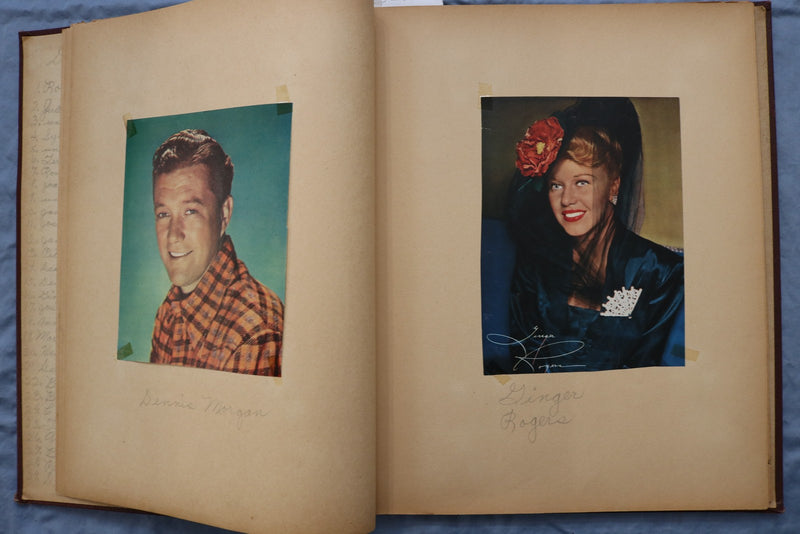 1940'S MOVIE STAR PHOTOS SCRAPBOOK - LARRY PARKS - RONALD REAGAN - E 26467