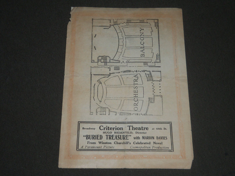 1921 FEBRUARY 13 THE RIALTO BROADWAY PROGRAM - 42ND STREET - J 2400