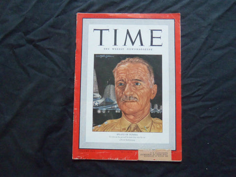 1943 MARCH 22 TIME MAGAZINE - GENERAL CARL SPAATZ OF TUNISIA - T 857