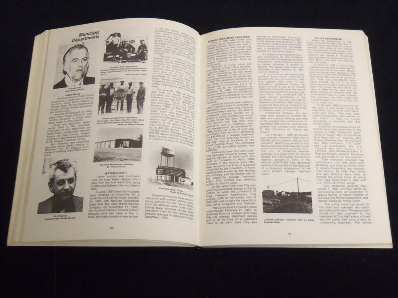 1973 CORALVILLE IOWA CENTENNIAL YEAR SOFTCOVER BOOK - LEST WE FORGET - J 8572