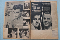 1950'S-1960;S DICK CLARK & POPULAR SINGERS SCRAPBOOK -ELVIS-RICKY-FABIAN-E 26491