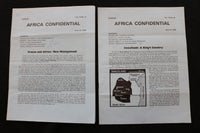 1974 AFRICA CONFIDENTIAL NEWSLETTER - LOT OF 20 - K 2410
