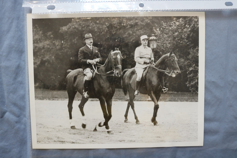 1930'S-1940'S FRENCH PRESIDENT ALBERT LEBRUN WIRE PHOTOGRAPHS- LOT OF 8 - K 3140