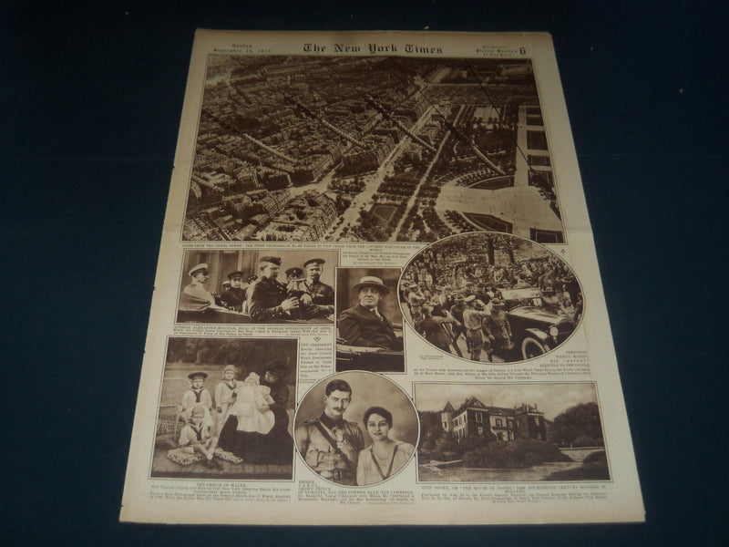 1919 SEPT 14 NY TIMES PICTURE SECTION LOT OF 2 -FIGHTING FIRST DIVISION- NT 7376