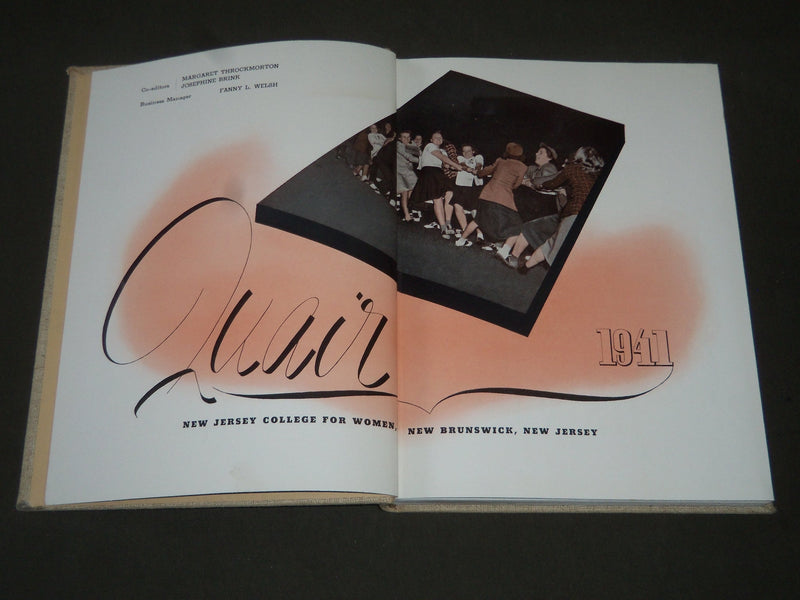 1941 QUAIR NEW JERSEY COLLEGE FOR WOMEN YEARBOOK - NEW BRUNSWICK NJ - YB 1088