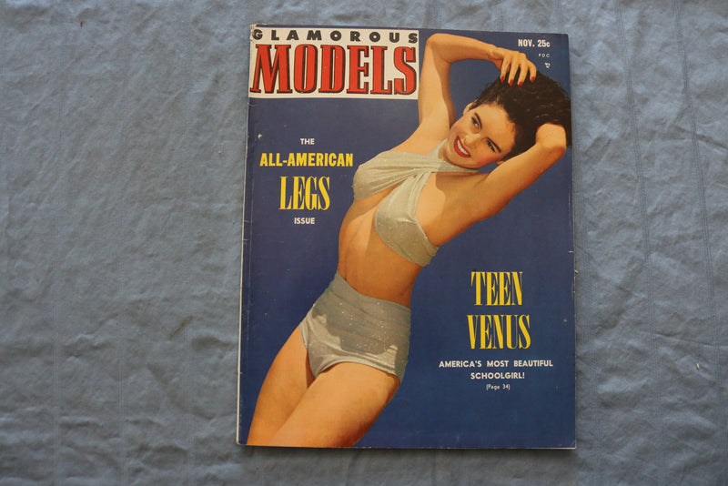 1951 NOVEMBER GLAMOROUS MODELS MAGAZINE - TEEN VENUS COVER - SP 1197M