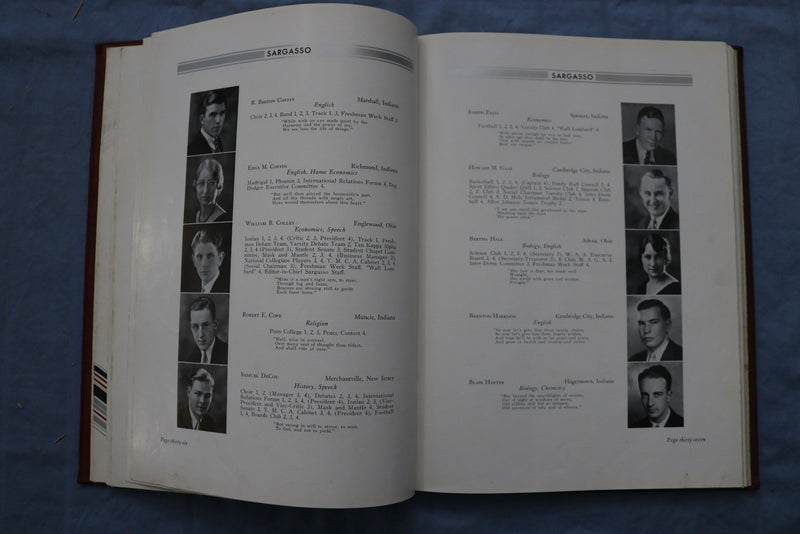 1932 THE SARGASSO EARLHAM COLLEGE YEARBOOK - RICHMOND, INDIANA - YB 3426