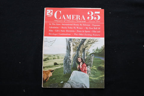 1957 FEB CAMERA 35 MAGAZINE - MARIE CLANCY COVER - E 10224