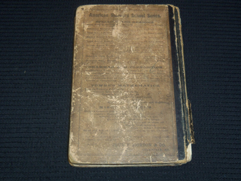 1870 BUTLER'S SECOND SCHOOL READER BOOK BY NOBLE BUTLER - K 2182