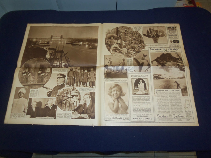 1928 MARCH 11 NEW YORK HERALD TRIBUNE GRAVURE SECTION - MOFFAT TUNNEL - NP 4987