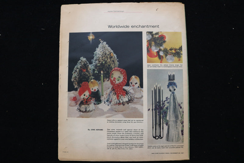 1967 NOV 26 SUNDAY NY NEWS COLOROTO MAGAZINE - HAYLEY MILLS COVER - E 25482