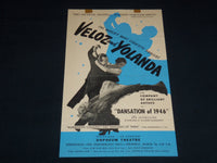 1946 VELOZ AND YOLANDA PROMOTIONAL BROCHURE - ORPHEUM THEATRE - J 8792