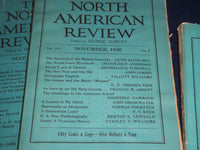 1920 NORTH AMERICAN REVIEW LOT OF 10 ISSUES - GREAT STORIES/ARTICLES - WR 655