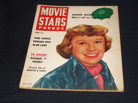 1951 APRIL MOVIE STARS PARADE MAGAZINE - JUNE ALLYSON FRONT COVER - E 16411