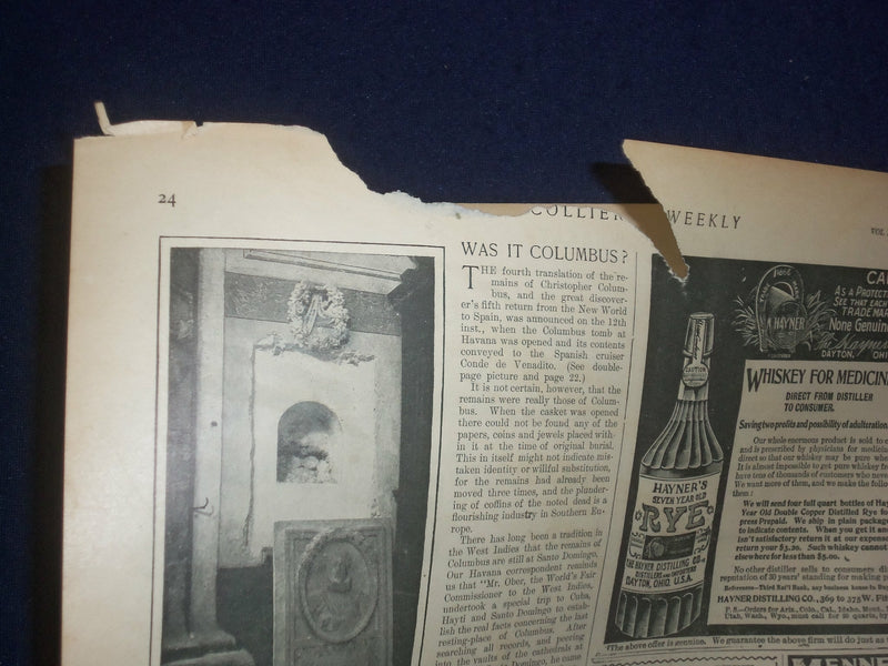 1898 DECEMBER 31 COLLIER'S MAGAZINE - PRESIDENT MCKINLEY IN THE SOUTH - ST 6653