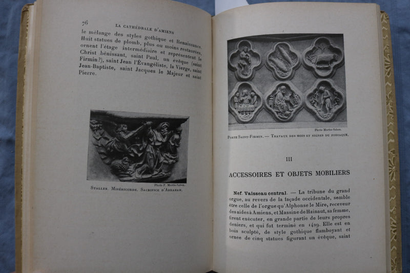 1926 LA CATHEDRALE D'AMIENS BY AMEDEE BOINET - SOFTCOVER BOOK - K 3197