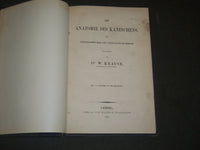 1868 DIE ANATOMIE DES KANINCHENS BY DR. W. KRAUSE GERAMN VOLUME - KD 39