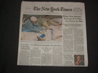 2020 DECEMBER 3 NEW YORK TIMES - BRITAIN GIVES APPROVAL TO VACCINE FROM PFIZER