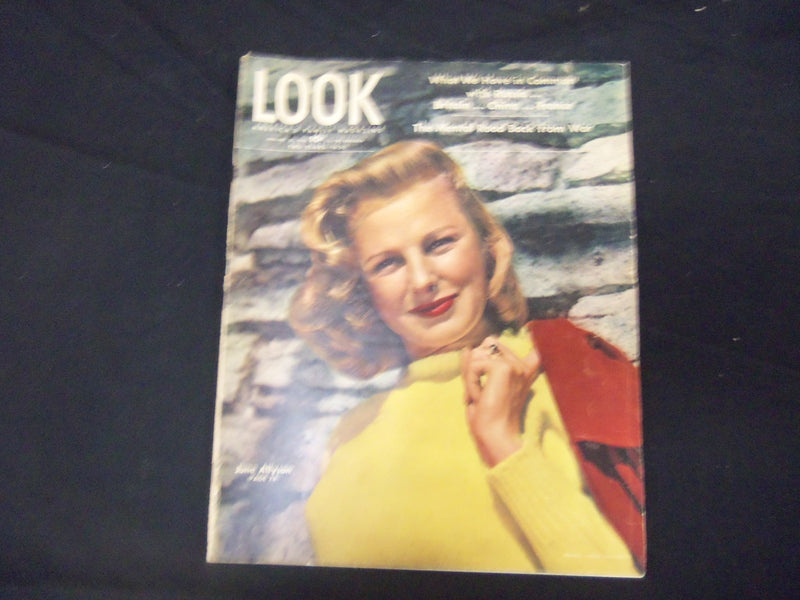 1946 JANUARY 22 LOOK MAGAZINE - JUNE ALLYSON - GREAT PHOTOS & ADS - ST 2027