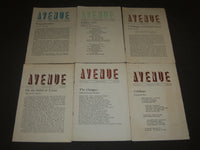 1934 AVENUE - LITERARY PERIODICAL LOT OF 6 - VOLUME 1 ISSUES - POEMS - J 5537