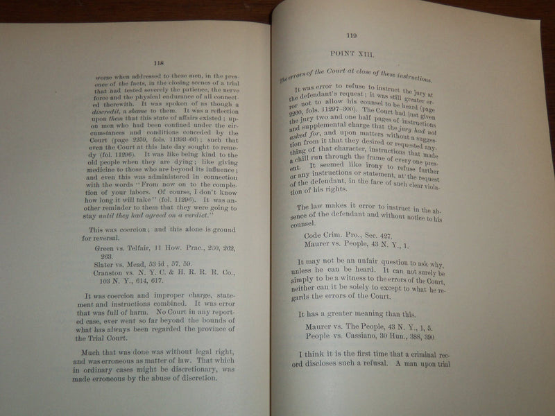 1897 COURT OF APPEALS APPELLANT'S BRIEF AND POINTS BULLETIN - NEW YORK - K 1158